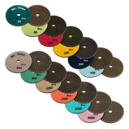 Premium Wet Polishing Pads Metal Bond - Mr. Stone, LLC