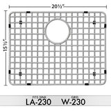 DiMonte W-230 Sink Grid (Fits Sink LA-230) - Mr. Stone, LLC