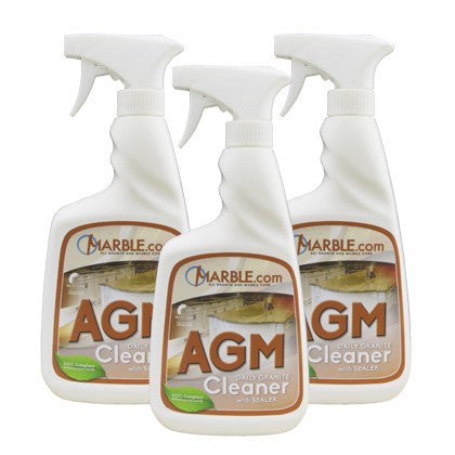 3-Pack AGM Granite and Marble Countertop Cleaner in Trigger Spray Bottles